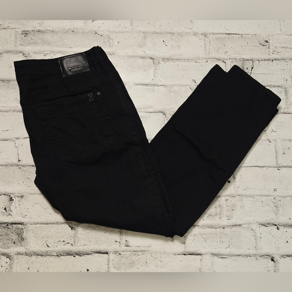 Buffalo David Bitton Ash X Slim Stretch Black Jeans Mens 38x32